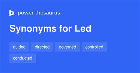 synonyms for led